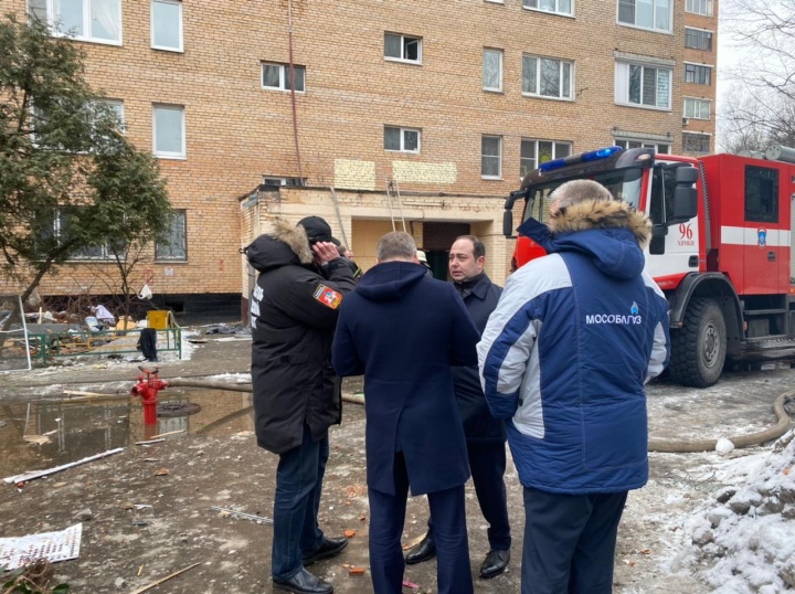 Бытовой взрыв в Химках