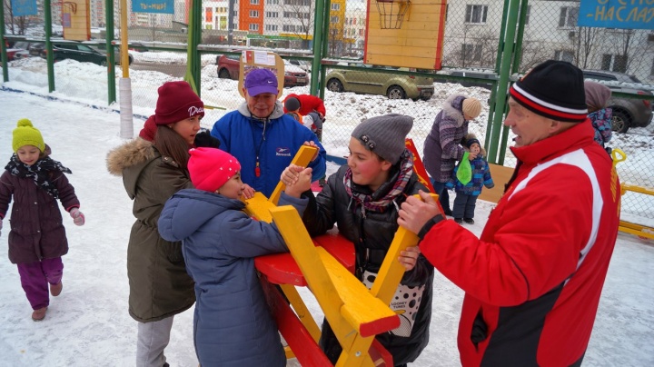 Спортивные активности в городских парках и на спортплощадках в первые дни 2021 года