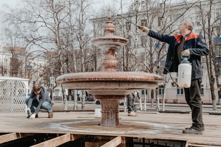 24 апреля во всей области запланировано открытие фонтанов