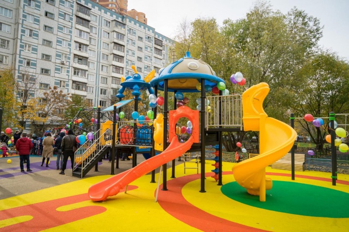 В Химках за 2019 г. благоустроили 57 дворовых территорий